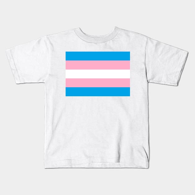 Transgender Flag Kids T-Shirt by philliopublius